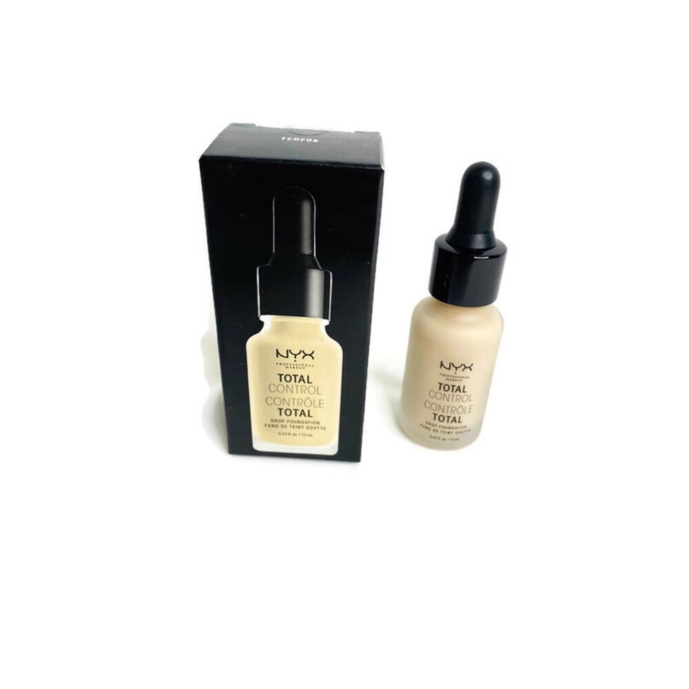 NYX Total Control Drop Foundation Vanilla TCDF06 0.43 fl oz‎ New In Box
